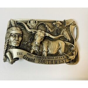 Belt Buckle 1981 The Great Southwest Commemorative Limited Ed Arroyo Grande